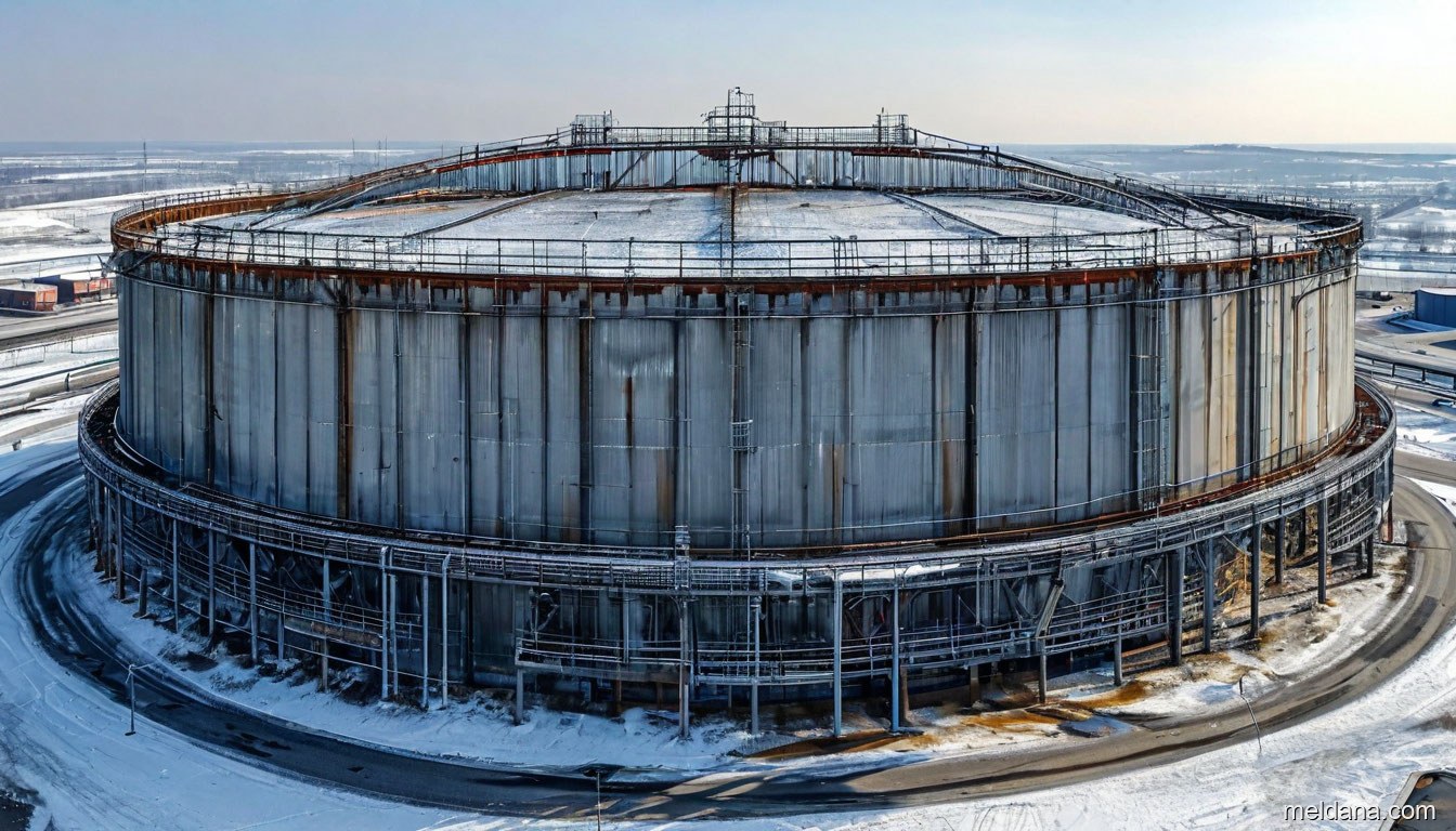 Антидроновая защита резервуара РВС-50000 Норильске — ЗОК ЗАСЛОН по СП 542