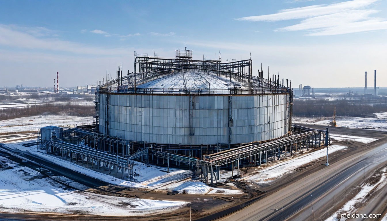 Антидроновая защита резервуара РВС-20000 Норильске — ЗОК ЗАСЛОН по СП 542