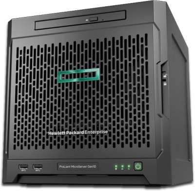 Сервер HPE ProLiant MicroServer Gen10 1xX3216 1x8Gb x4 3.5" SATA 1G 2P 1x200W 2xDisplayPort (873830-421) 
